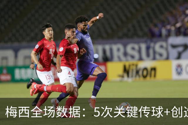 梅西全场数据：5次关键传球+创造2次得分机会